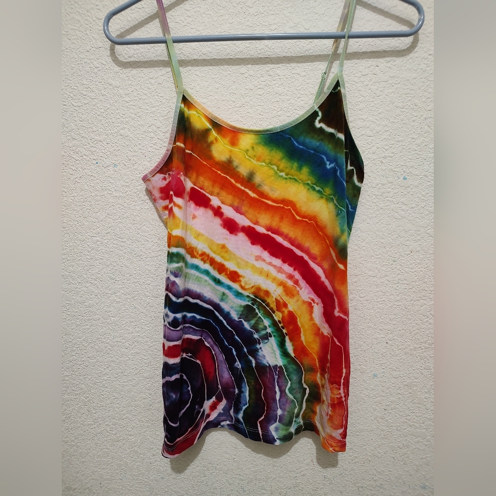 Hand Dyed Colorful Tie-Dye Tank Top